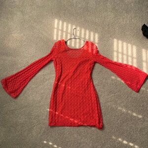 Coral colored Akira dress
